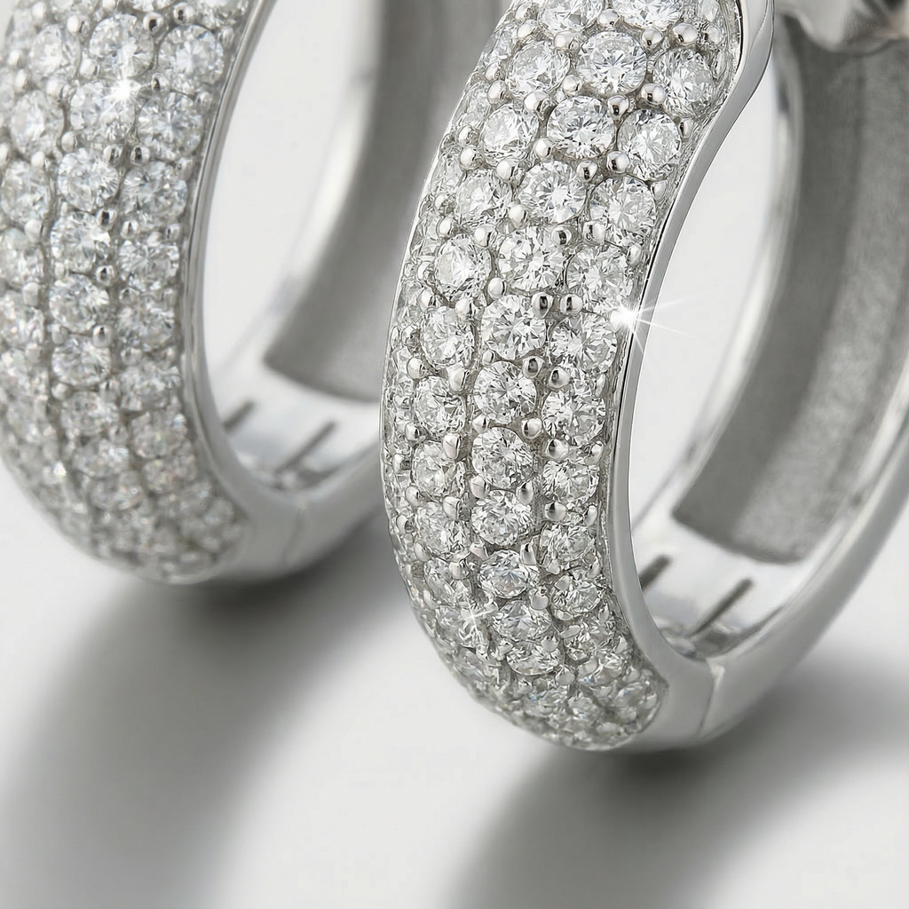 Ice Hoop Earrings