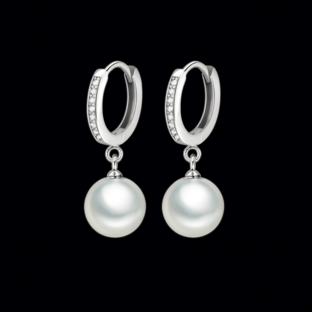 Santorini Pearl Ice Earrings
