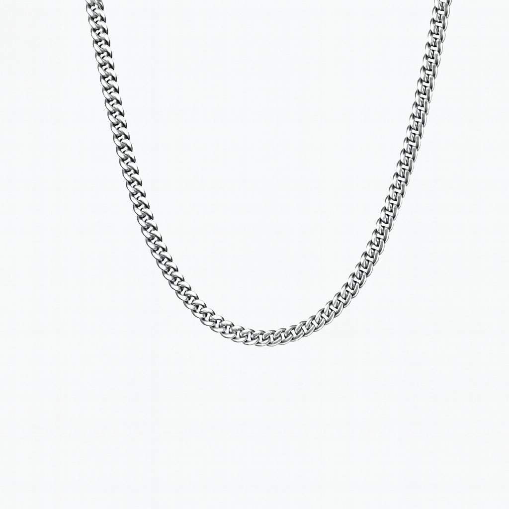 4mm Cuban Link Chain – Italian Crafted | Amour Milano®