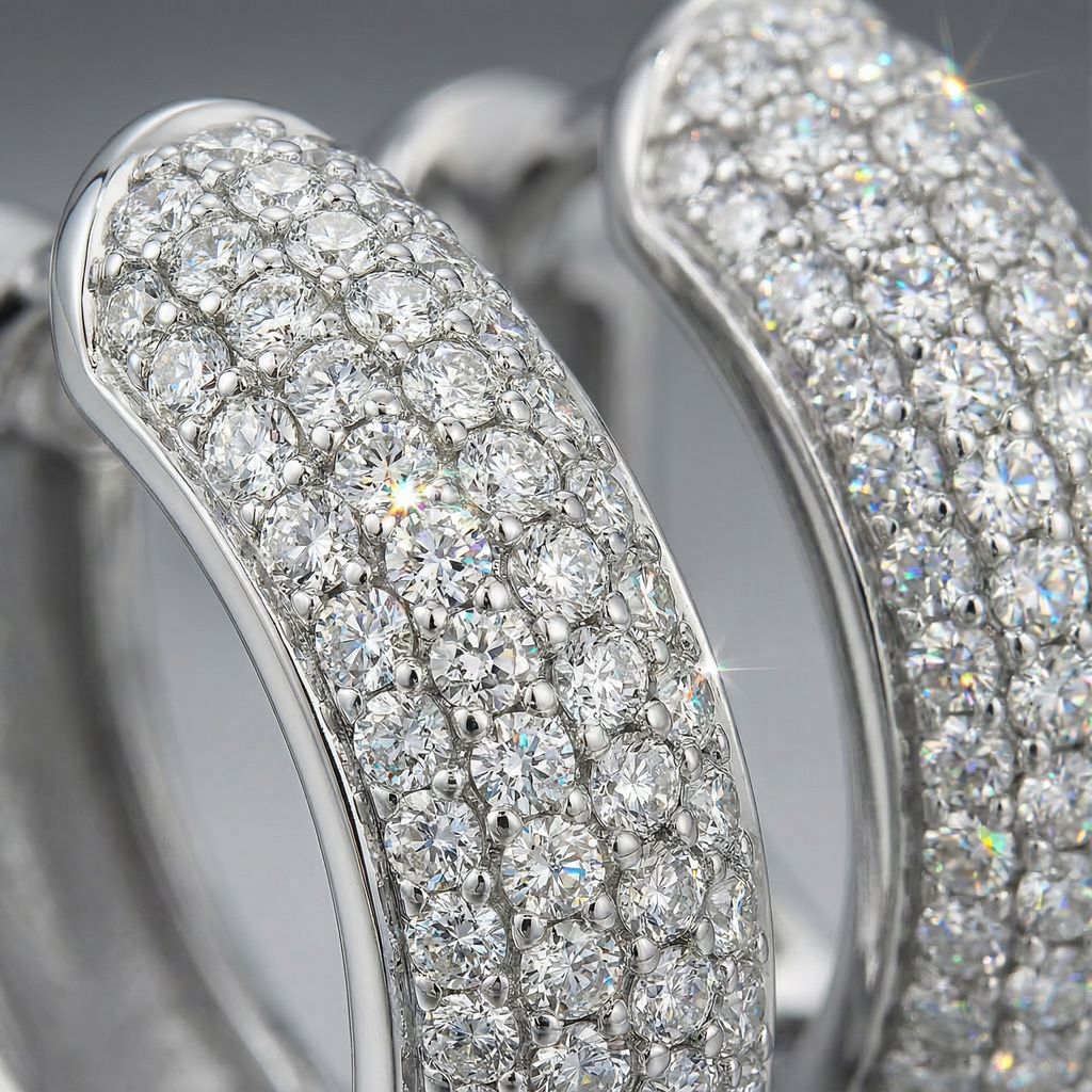 Ice Hoop Earrings