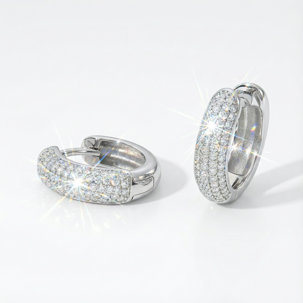 Ice Hoop Earrings
