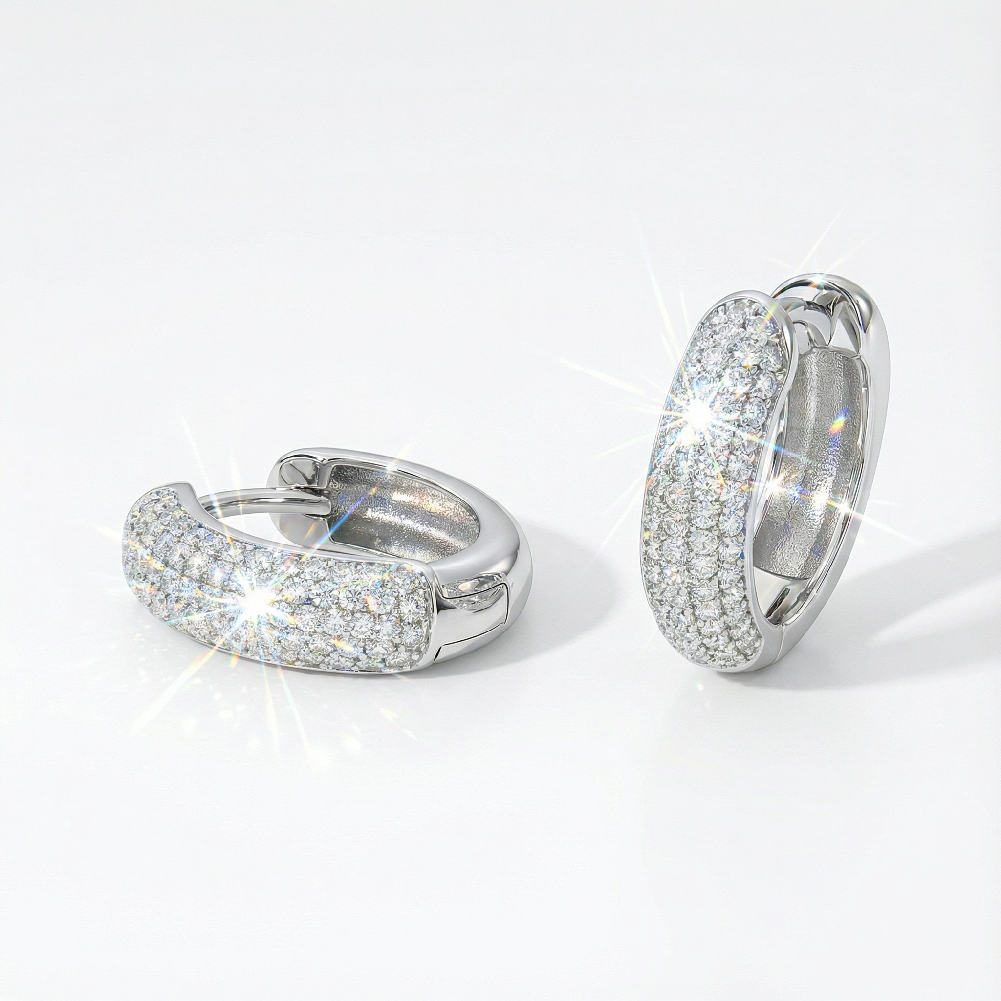 Ice Hoop Earrings